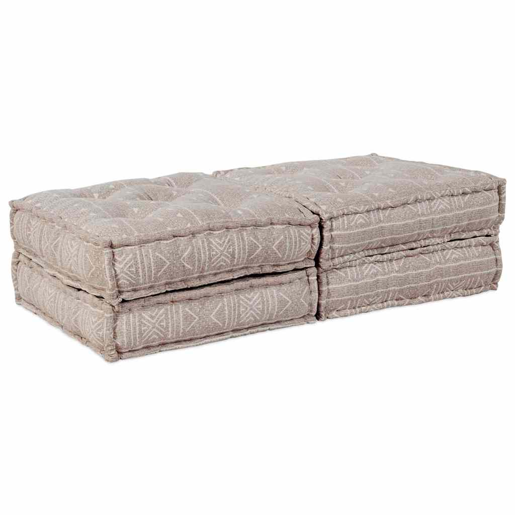 Modulares Sofa 2 pcs Hellbraun 70 x 70 x 36 cm Stoff