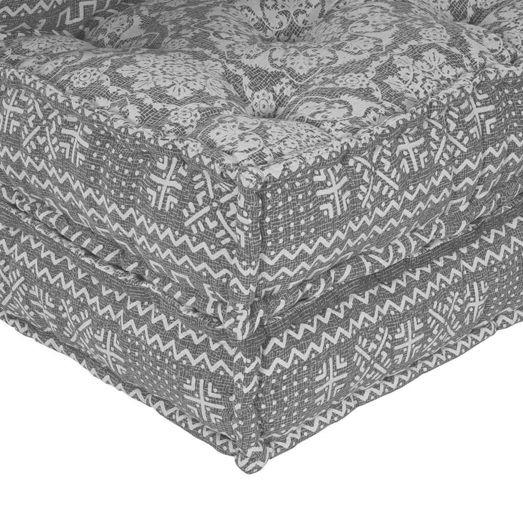Modulares Sofa Geometrisch 4 pcs Hellgrau 70 x 70 x 56 cm Stoff