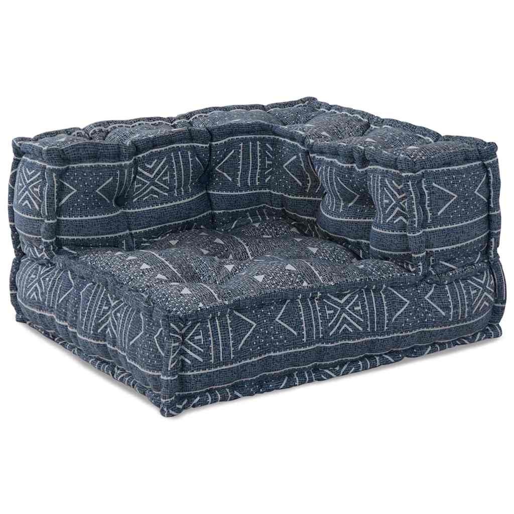 Modulares Sofa Geometrisch 2 pcs Indigo 70 x 70 x 56 cm Stoff