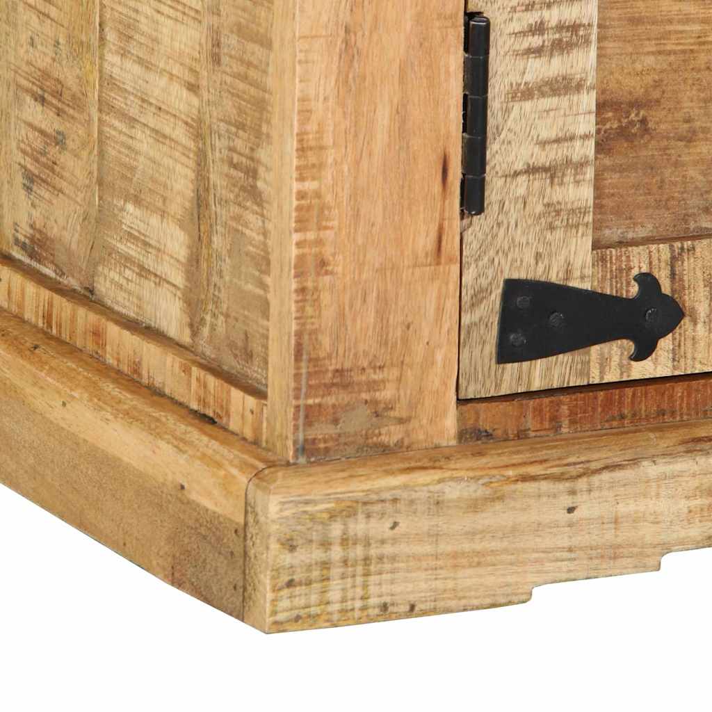 Sideboard Braun 55 x 35 x 70 cm Massivholz, grobes Mango