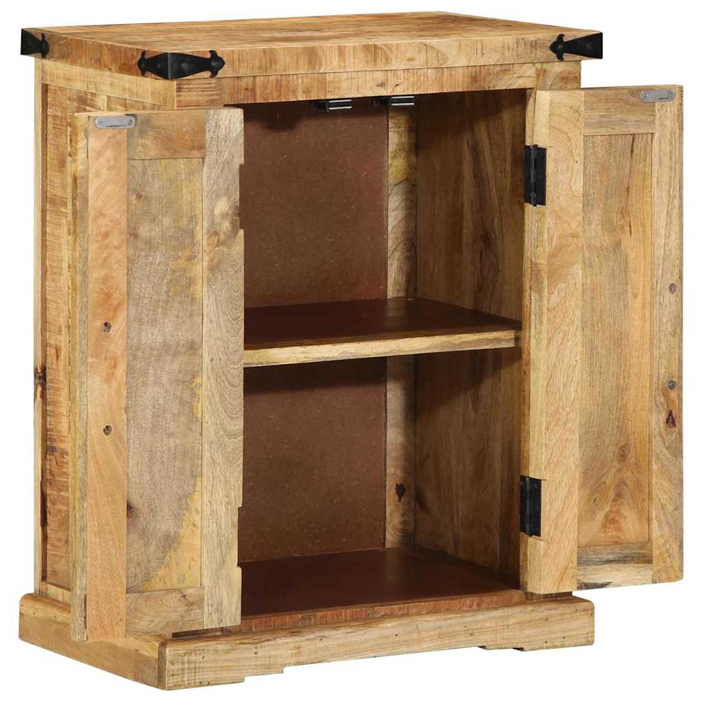 Sideboard Braun 55 x 35 x 70 cm Massivholz, grobes Mango