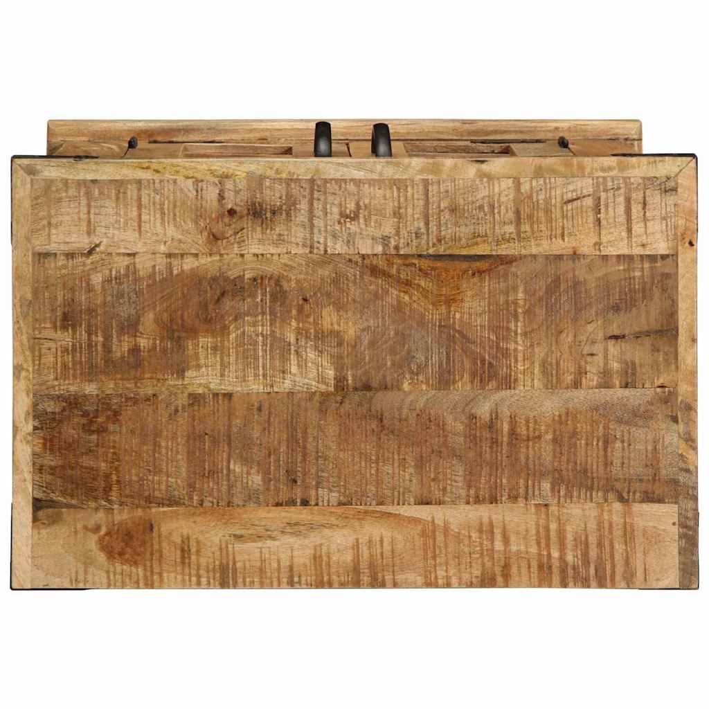Sideboard Braun 55 x 35 x 70 cm Massivholz, grobes Mango