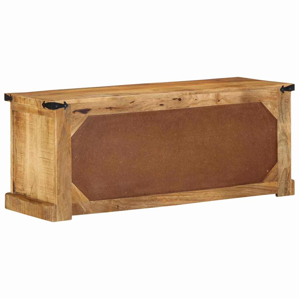 Schuhschrank Braun 110 x 38 x 45 cm Massivholz Mango