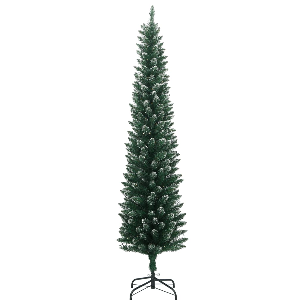 Künstlicher Weihnachtsbaum Schlank 150 LEDs 150 cm
