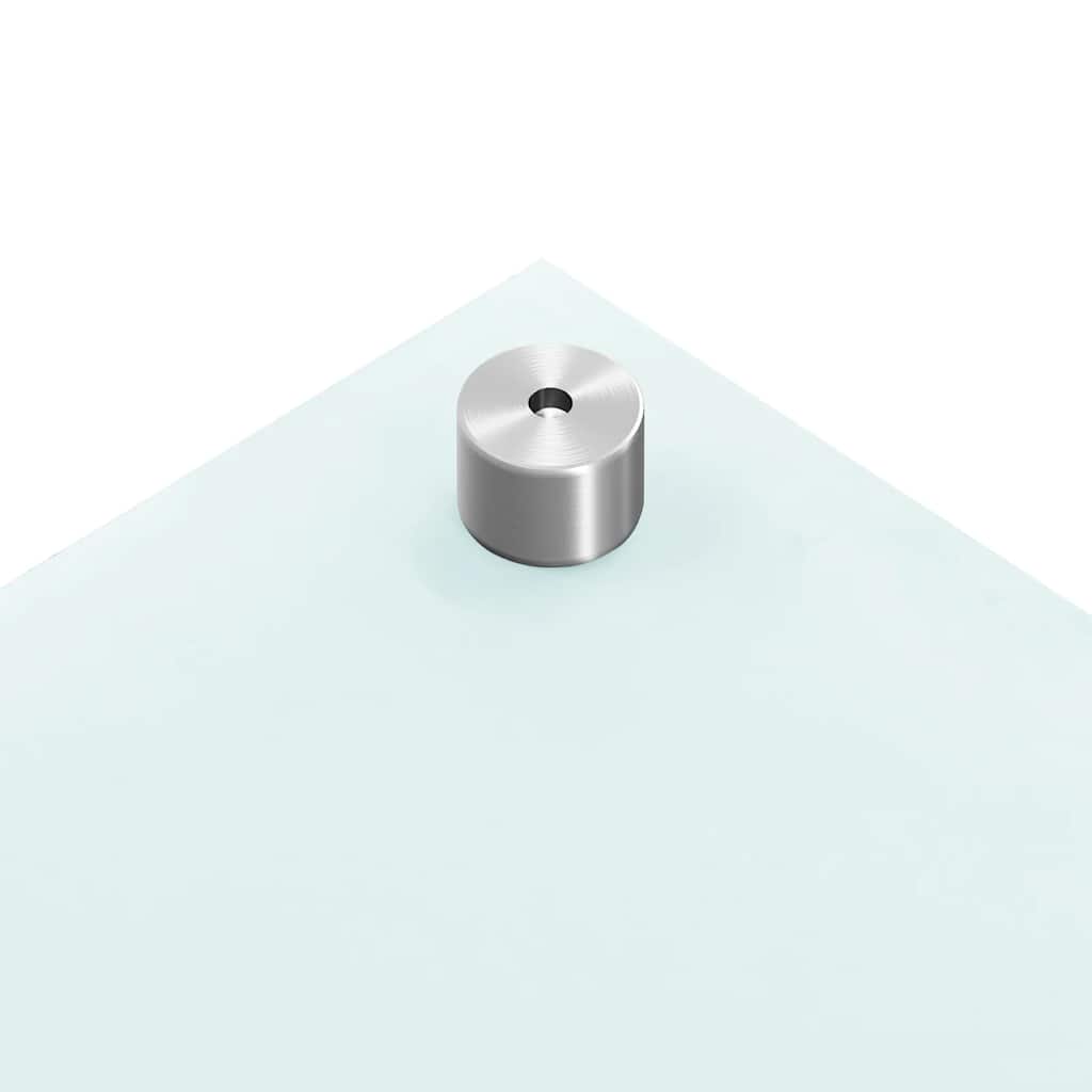 Küchenrückwände 2 Stk. Weiß 80x50 cm Hartglas