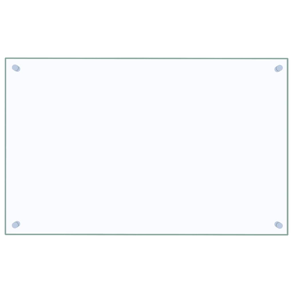 Küchenrückwände 2 Stk. Transparent 80x50 cm Hartglas