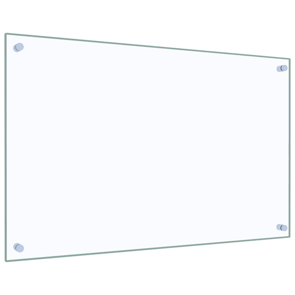 Küchenrückwände 2 Stk. Transparent 80x50 cm Hartglas