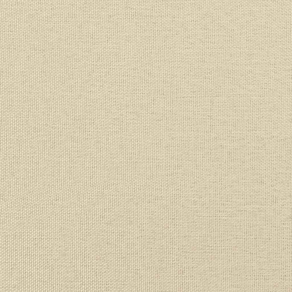 Schaukelstuhl mit Fußhocker Creme Stoff