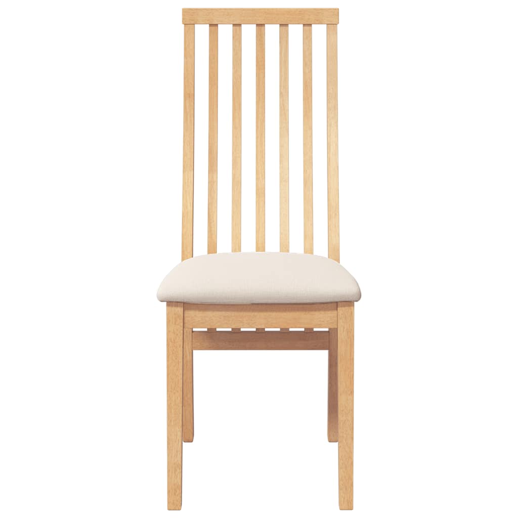 Esszimmerstühle mit Kissen 2 Stk. Massivholz Gummibaum