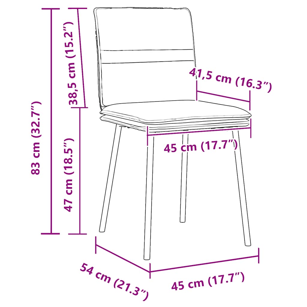 Esszimmerstühle 6 Stk. Creme Samt