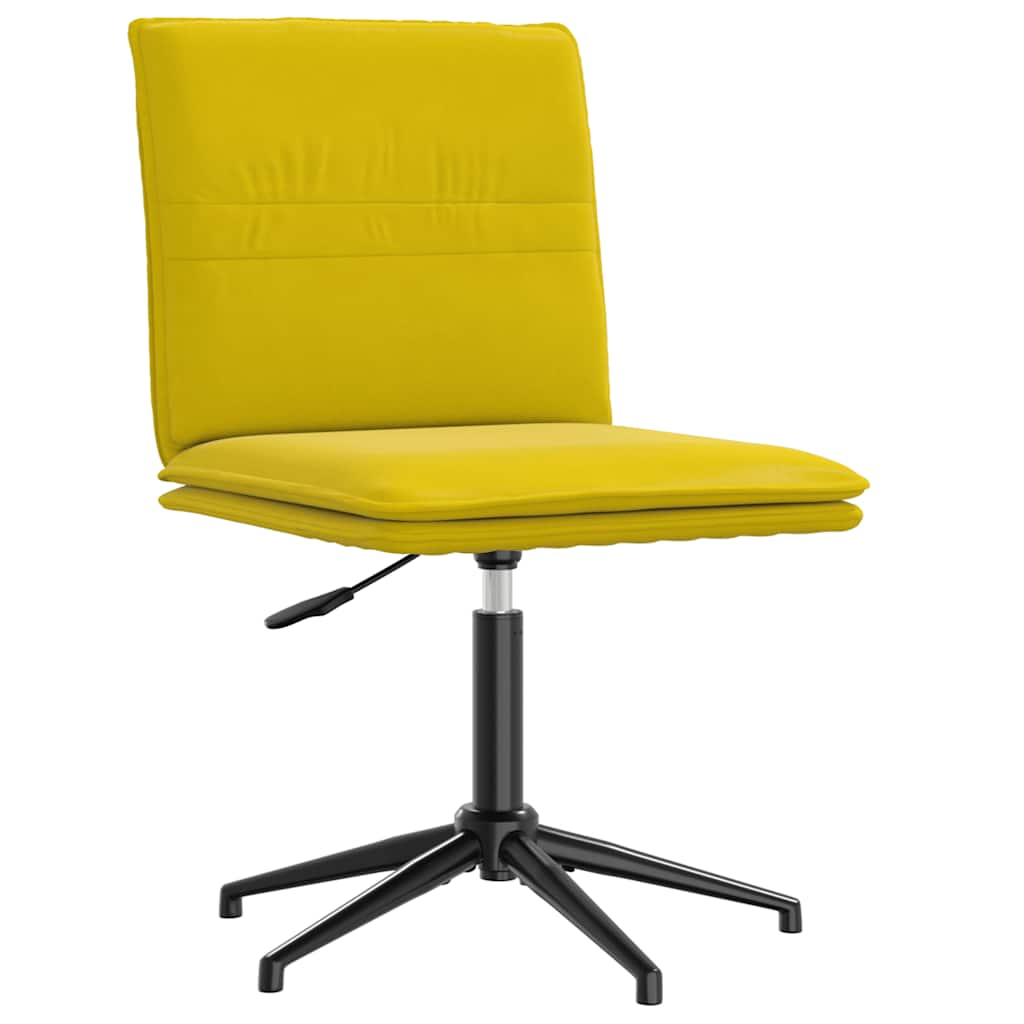 Esszimmerstühle 4 Stk. Gelb Samt