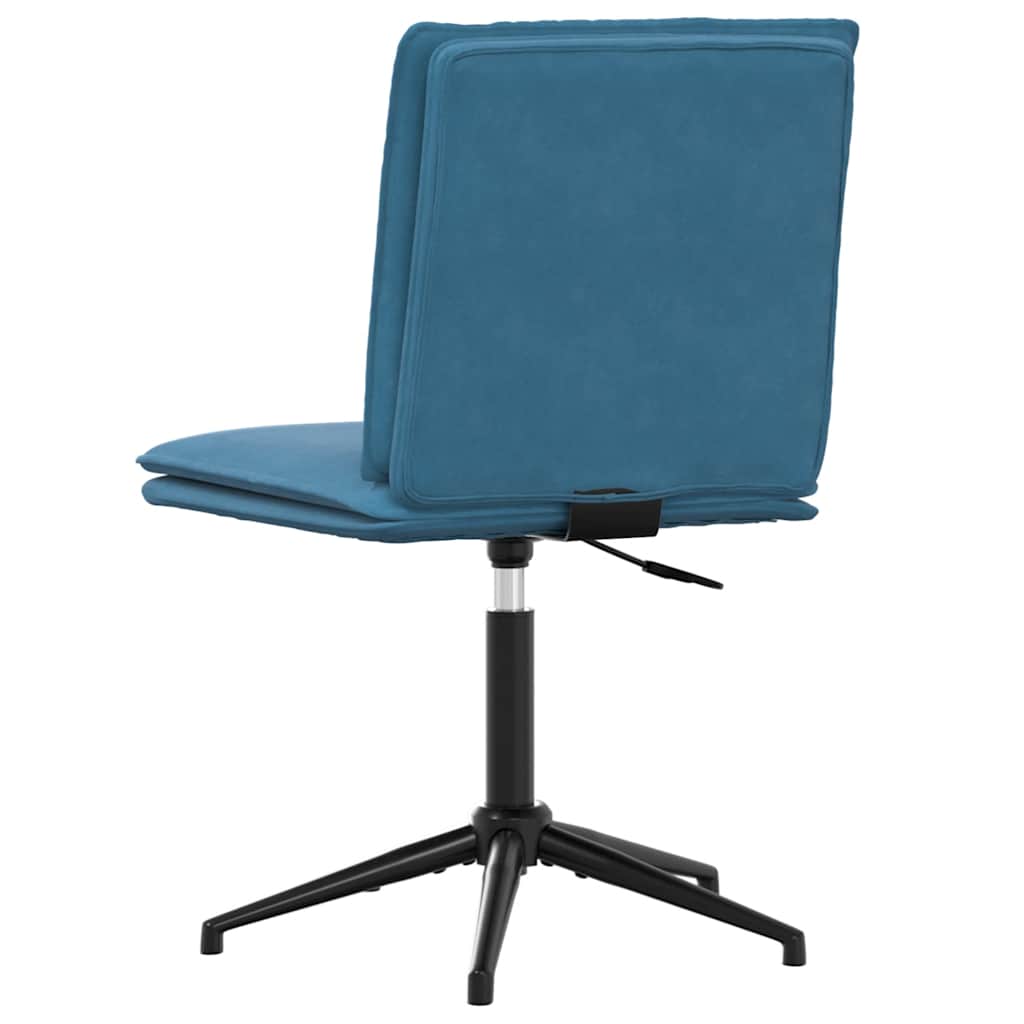 Esszimmerstühle 4 Stk. Blau Samt
