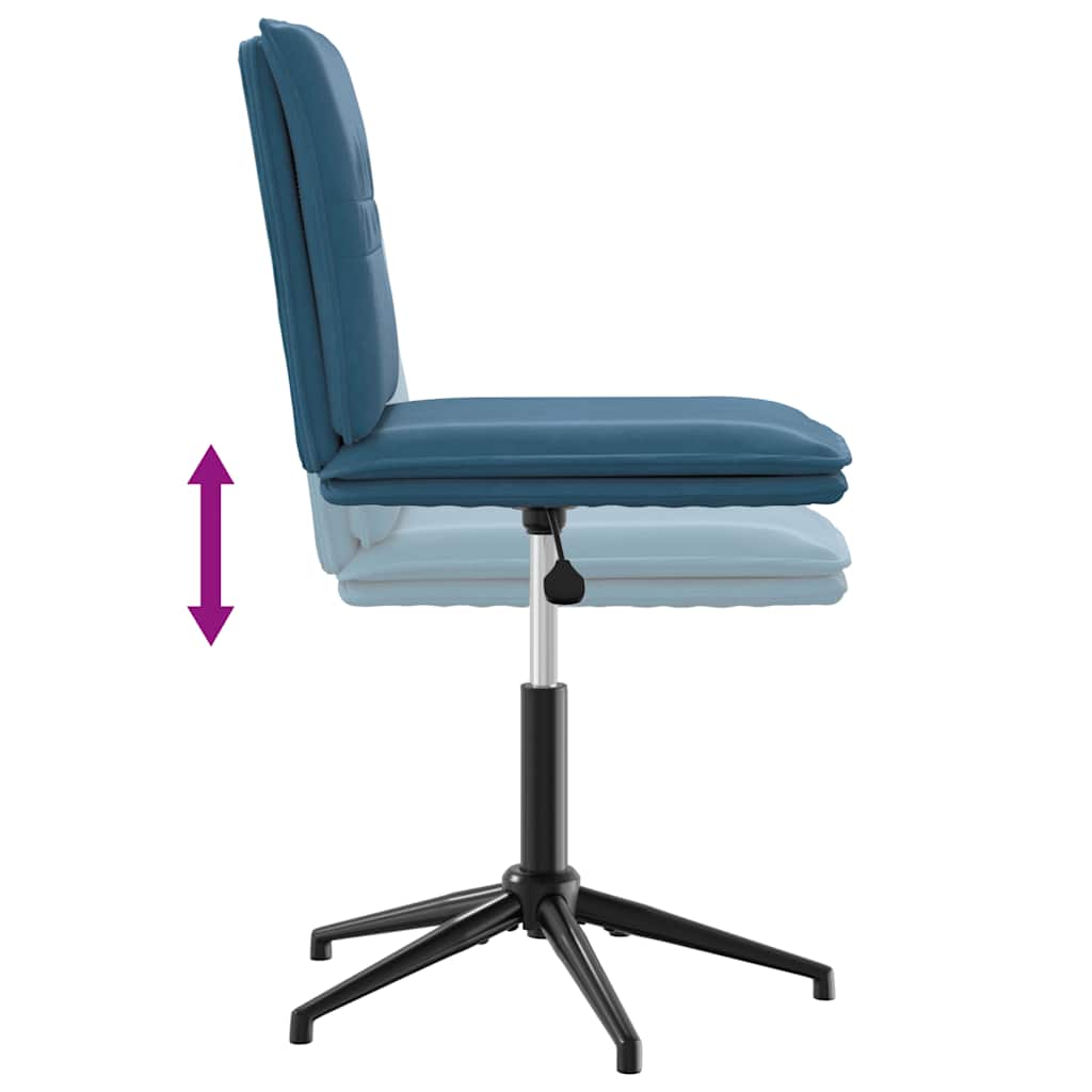 Esszimmerstühle 4 Stk. Blau Samt