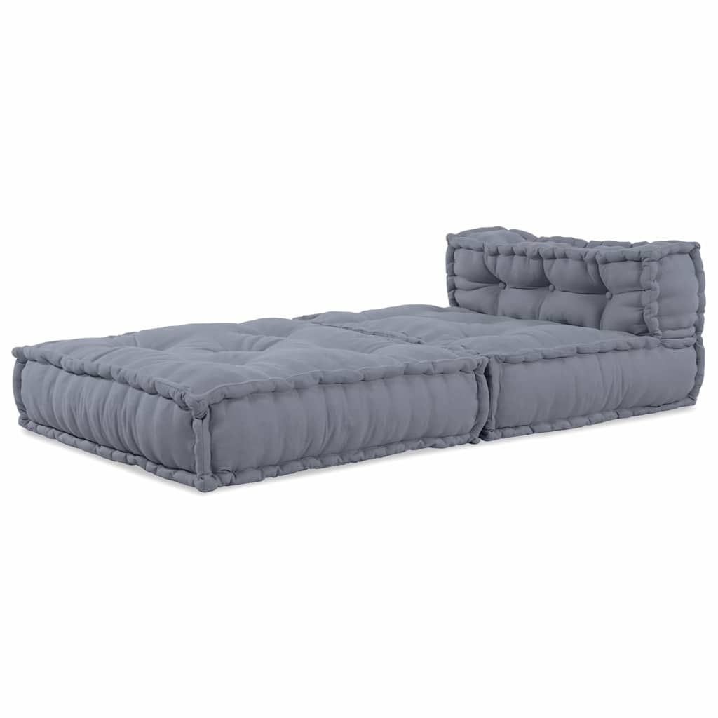 Modulares Sofa Grau 70 x 70 x 54 cm Stoff