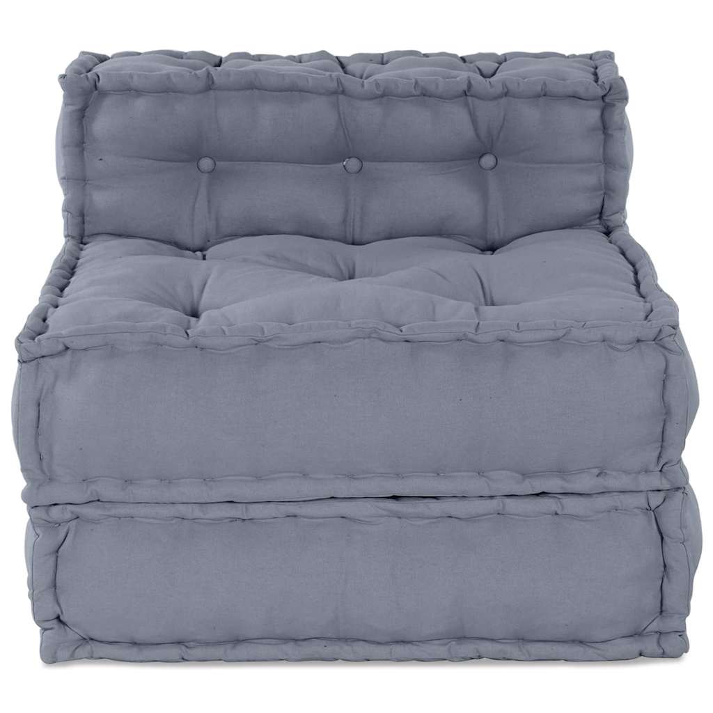 Modulares Sofa Grau 70 x 70 x 54 cm Stoff