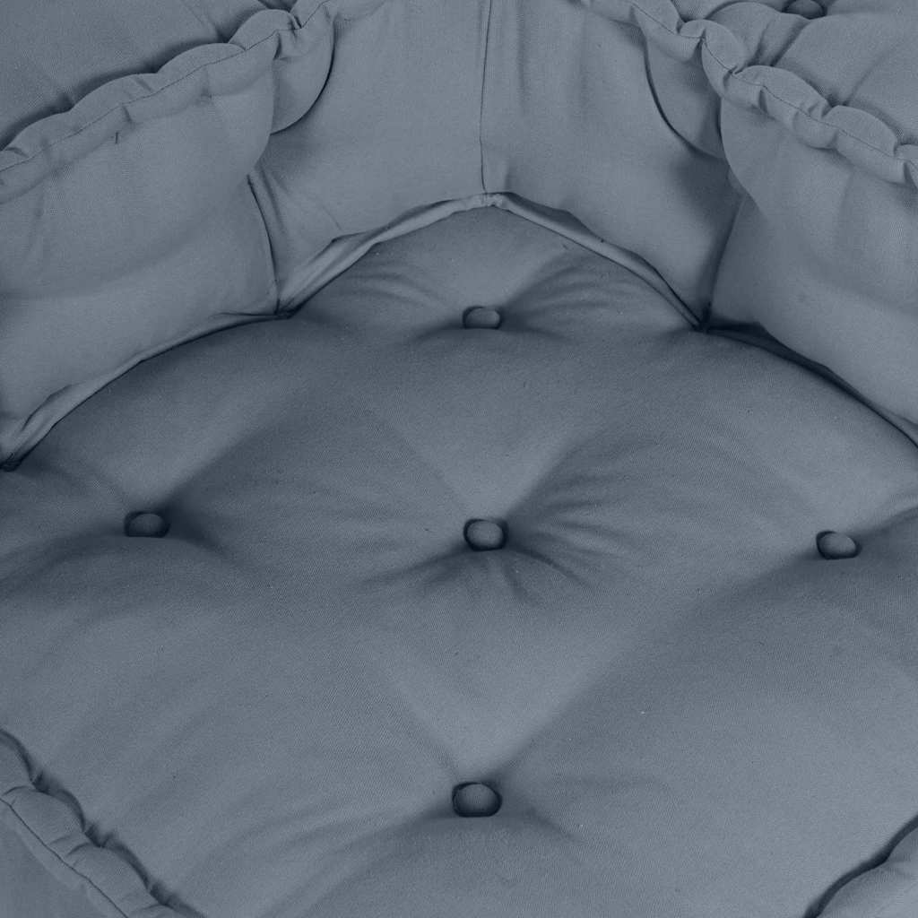 Modulares Sofa 2 pcs Grau 140 x 70 x 36 cm Stoff