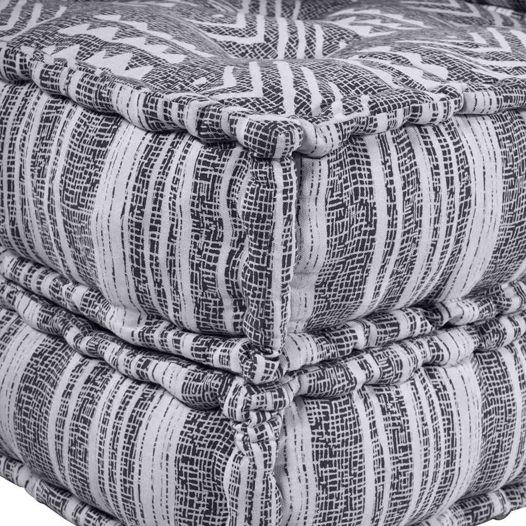 Modulares Sofa Gestreift Grau 70 x 70 x 36 cm Stoff