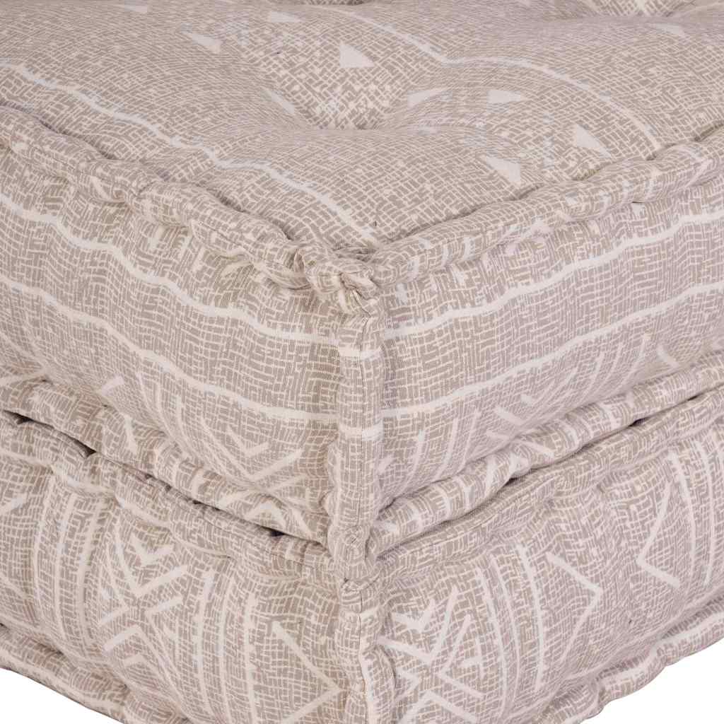 Modulares Sofa Geometrisch Hellbraun 70 x 70 x 36 cm Stoff