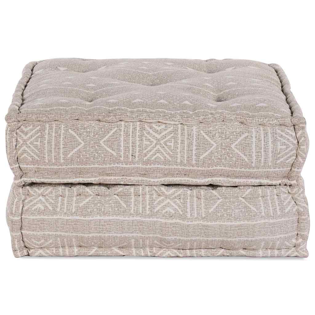 Modulares Sofa Geometrisch Hellbraun 70 x 70 x 36 cm Stoff