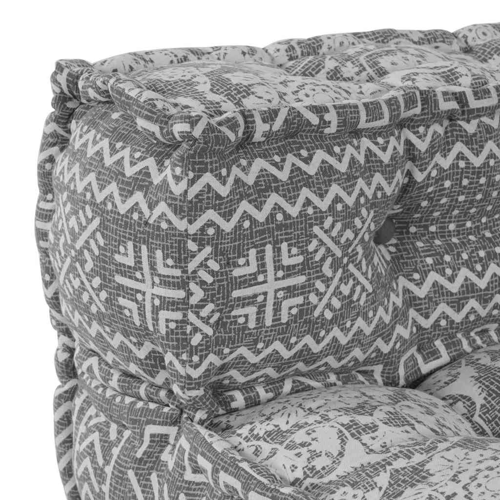 Modulares Sofa Geometrisch Hellgrau 70 x 70 x 54 cm Stoff