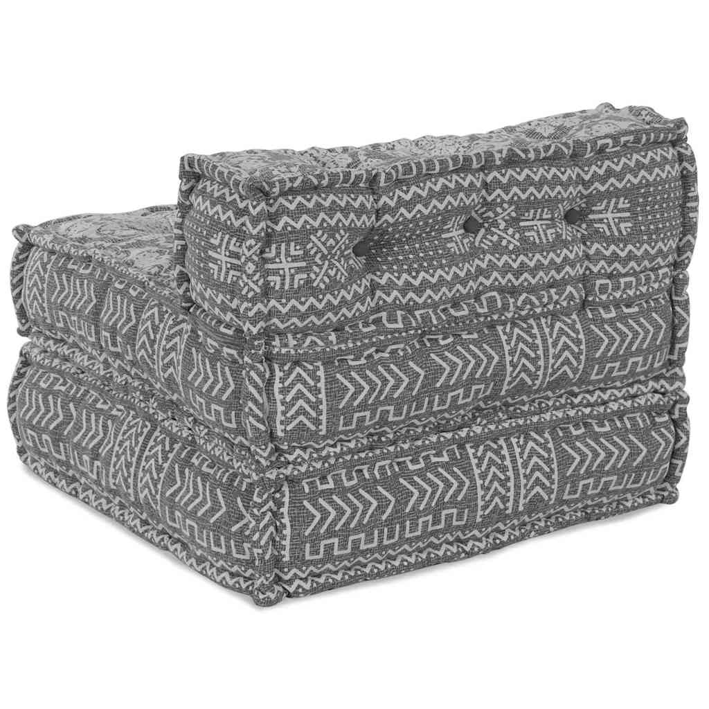 Modulares Sofa Geometrisch Hellgrau 70 x 70 x 54 cm Stoff