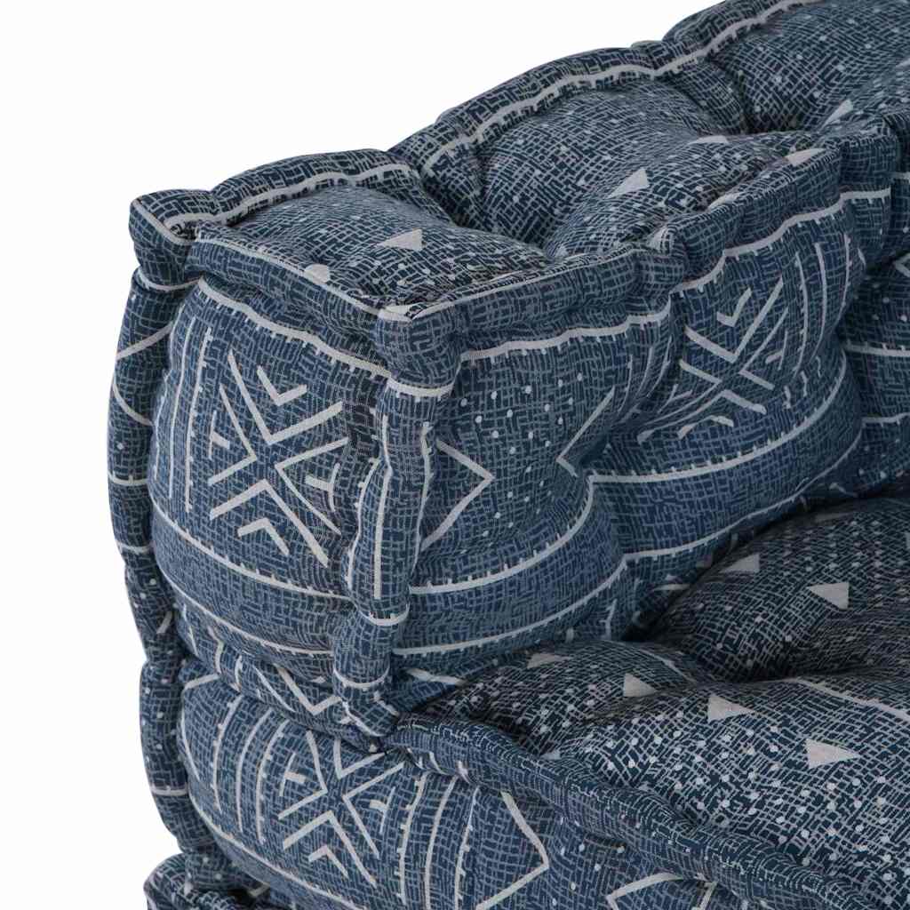Modulares Sofa Geometrisch Indigo 70 x 70 x 54 cm Stoff