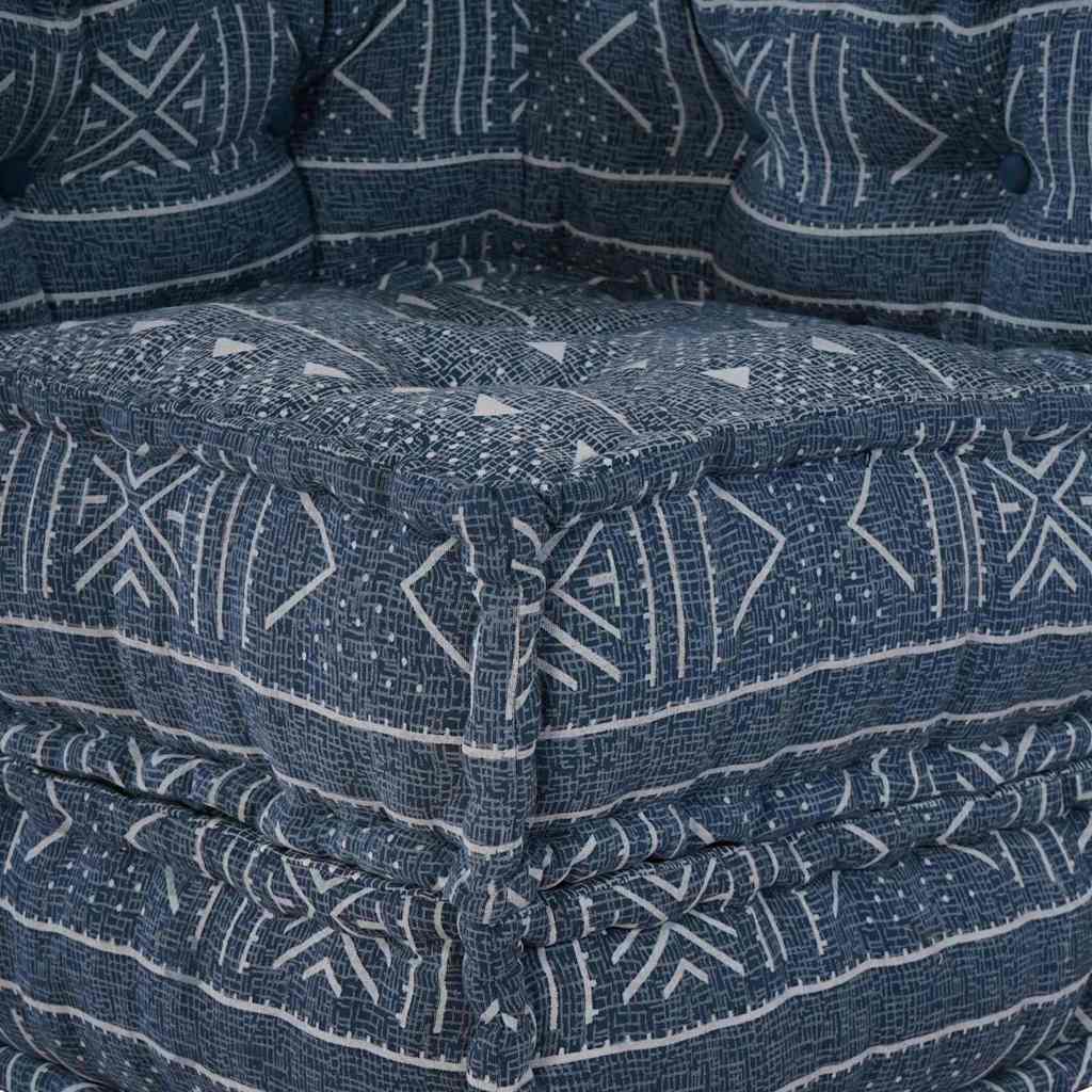 Modulares Sofa Geometrisch Indigo 70 x 70 x 54 cm Stoff