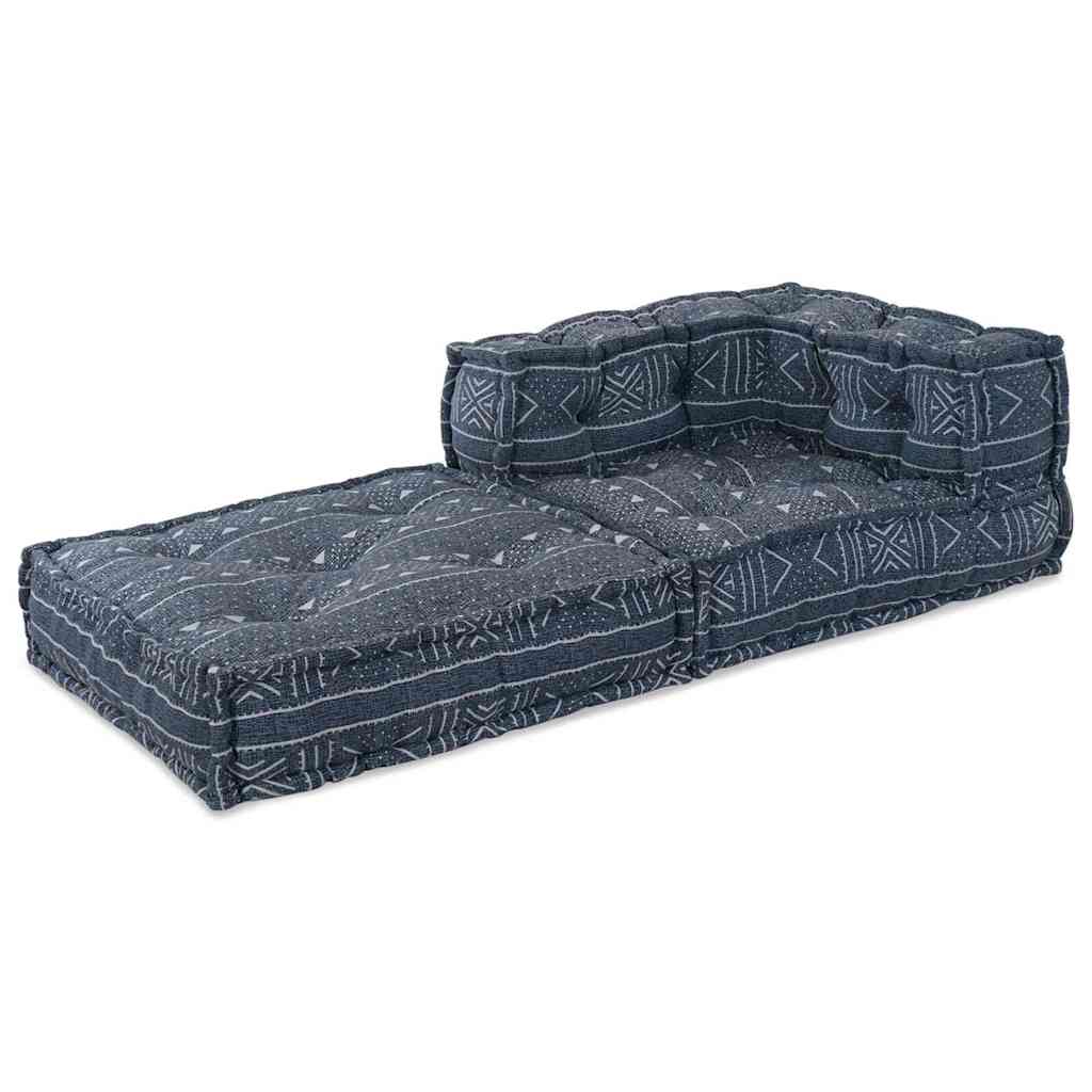 Modulares Sofa Geometrisch Indigo 70 x 70 x 54 cm Stoff