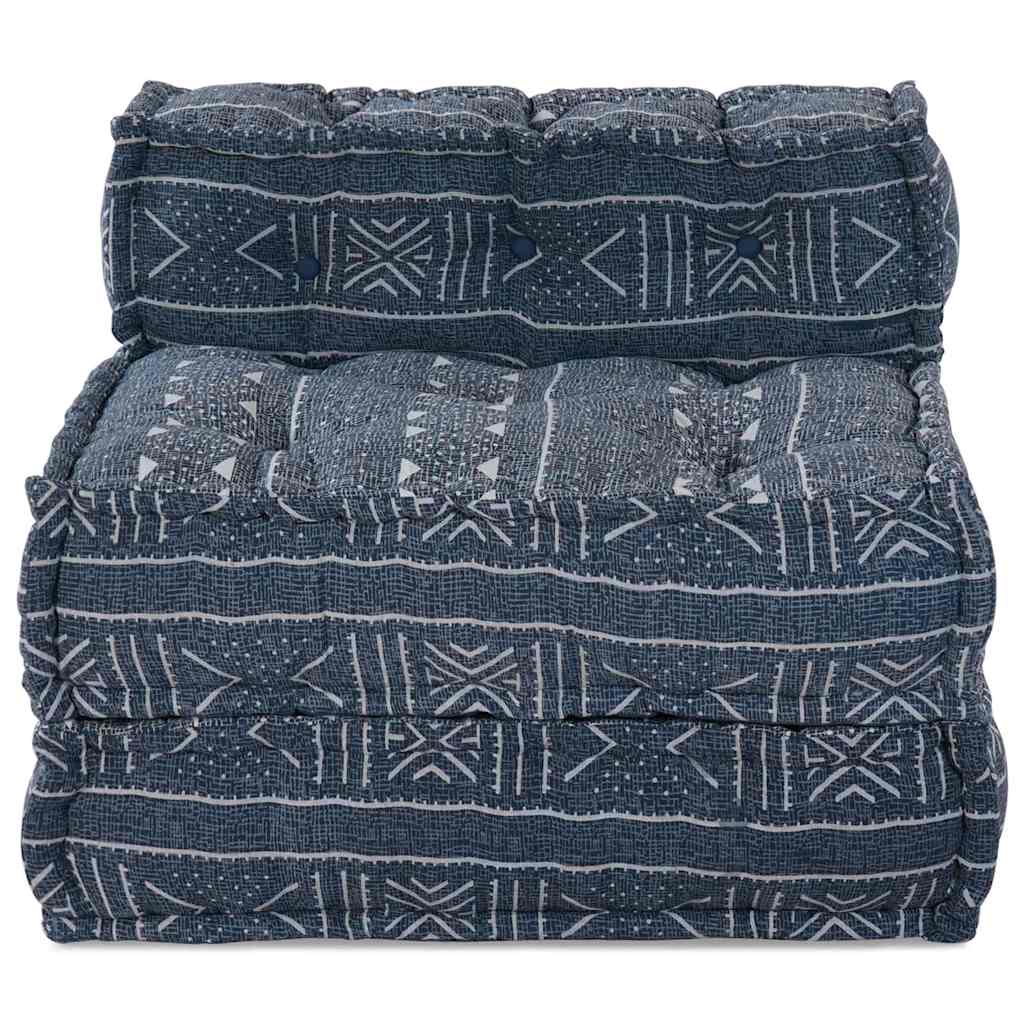 Modulares Sofa Geometrisch Indigo 70 x 70 x 54 cm Stoff