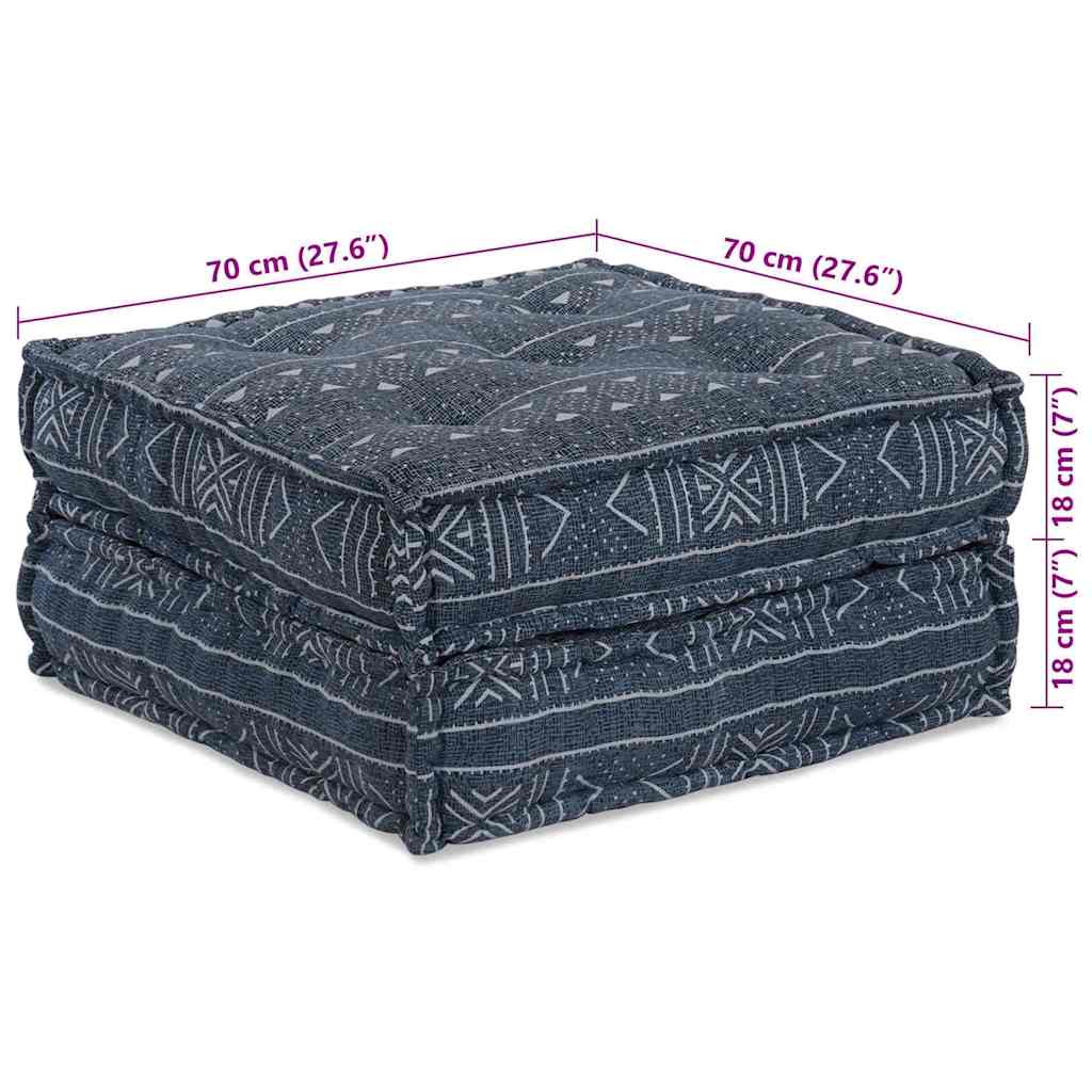 Modulares Sofa Geometrisch Indigo 70 x 70 x 36 cm Stoff