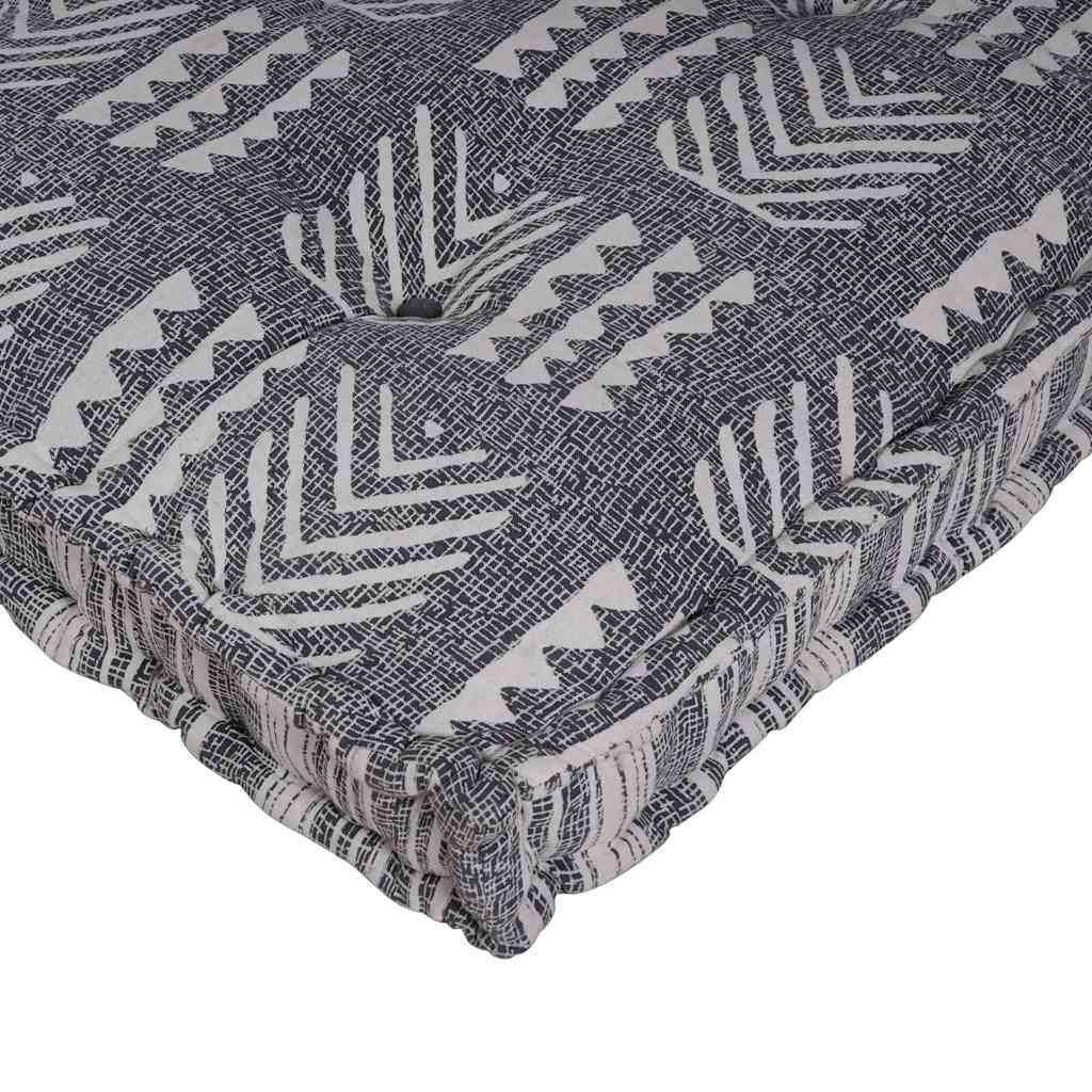 Pallet Sofa Kissen Grauer Aufdruck Stoff