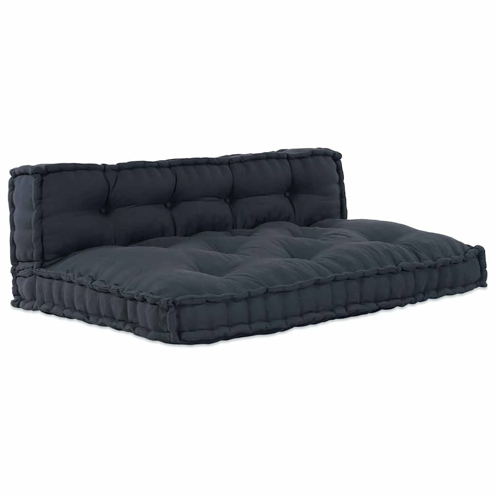 Pallet Sofa Kissen Anthrazit Stoff