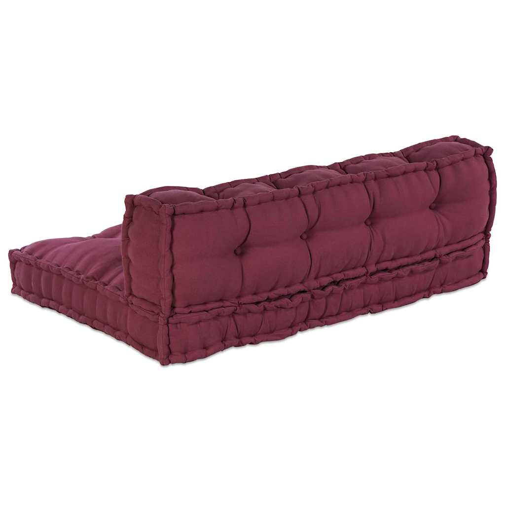 Pallet Sofa Kissen Kastanienbraun Stoff
