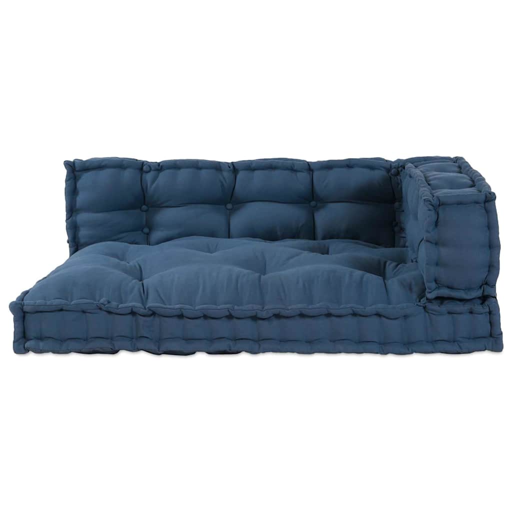 Pallet Sofa Kissen Indigo Stoff