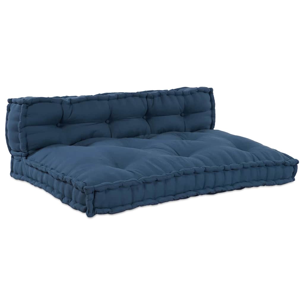 Pallet Sofa Kissen Indigo Stoff