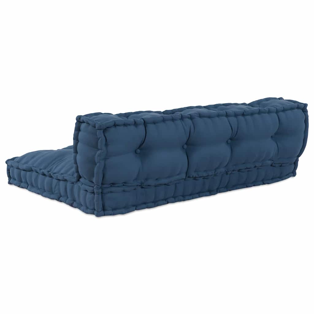 Pallet Sofa Kissen Indigo Stoff