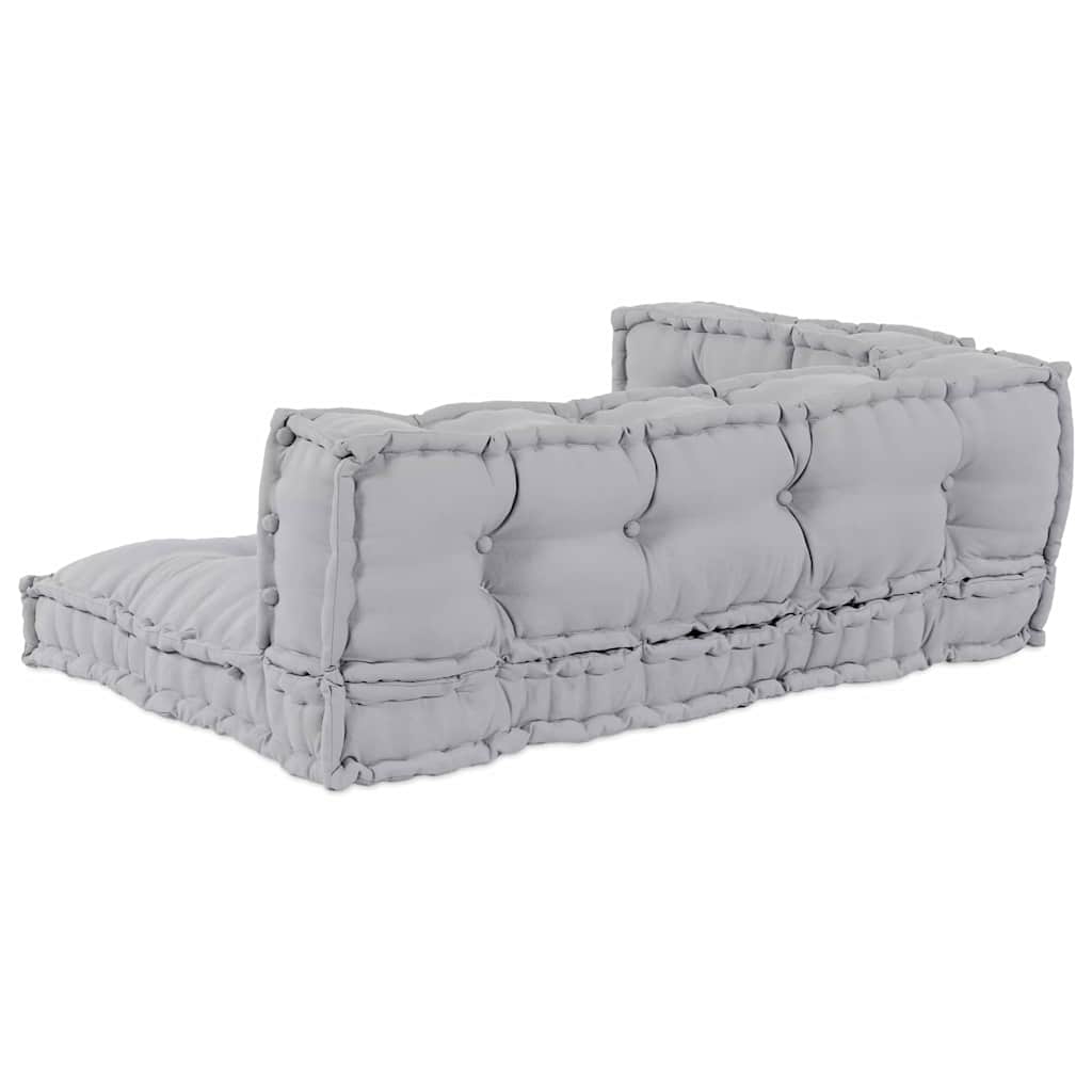 Pallet Sofa Kissen Grau Stoff