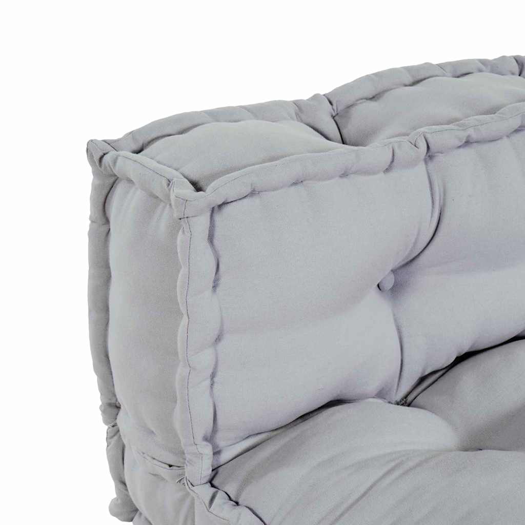 Pallet Sofa Kissen Grau Stoff