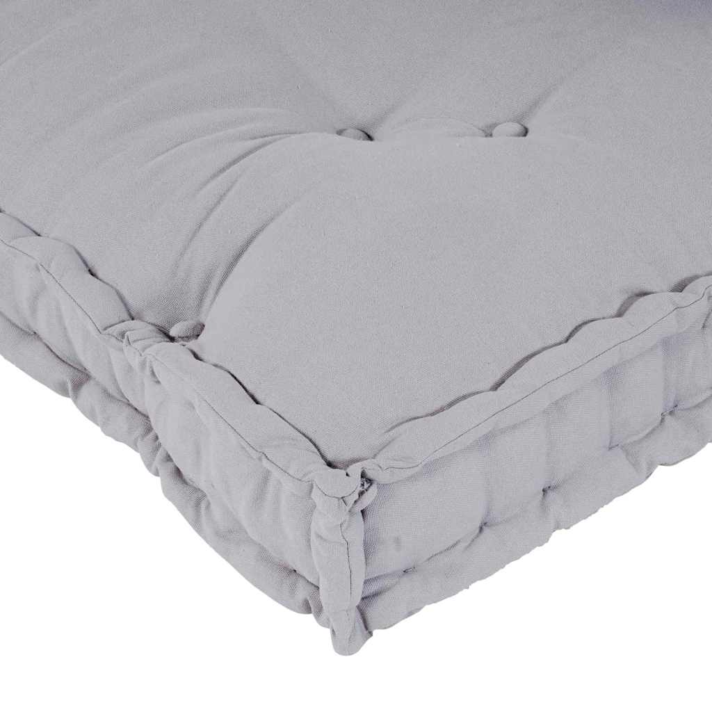 Pallet Sofa Kissen Grau Stoff