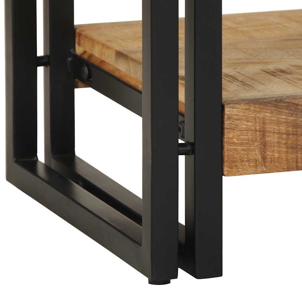 Konsolentisch mit Regal Braun 120 x 33 x 75 cm Massivholz Mango