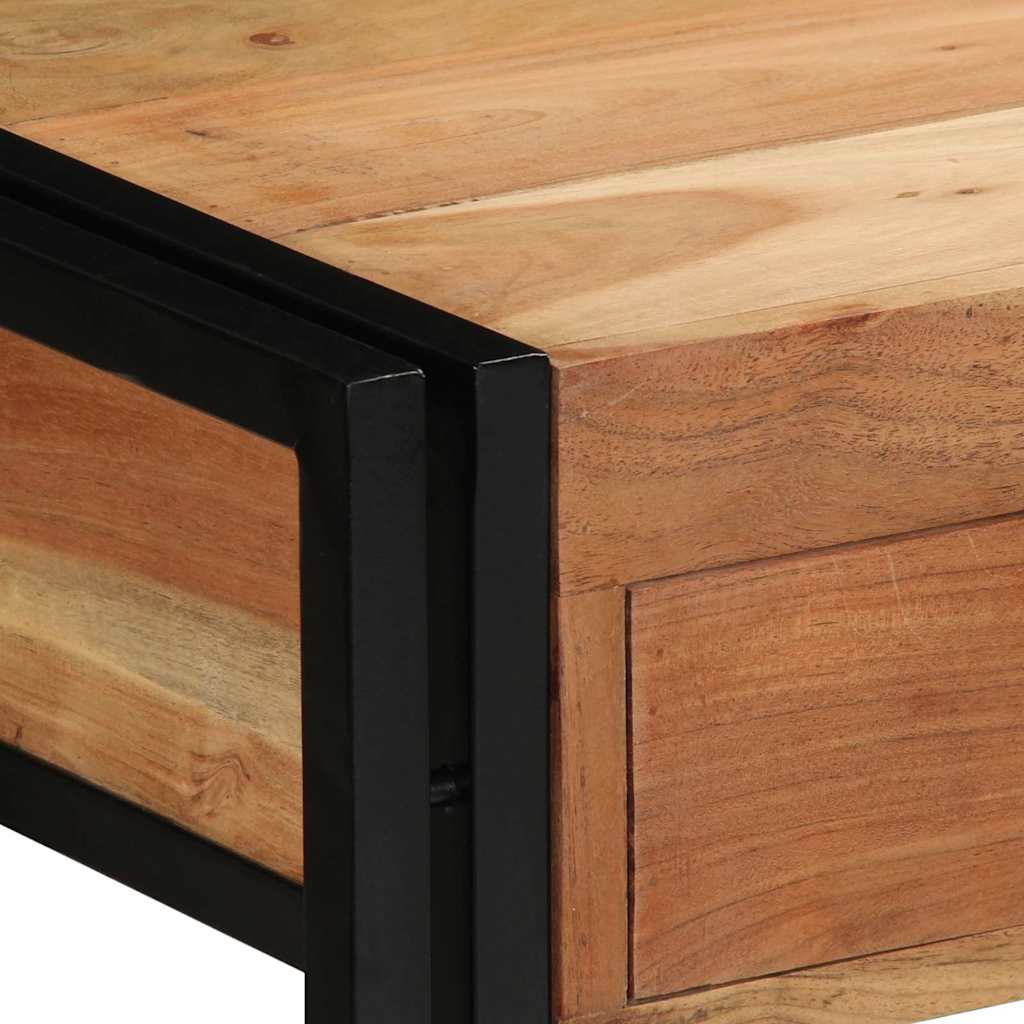 Konsolentisch Braun 120 x 33 x 75 cm Massivholz Akazie