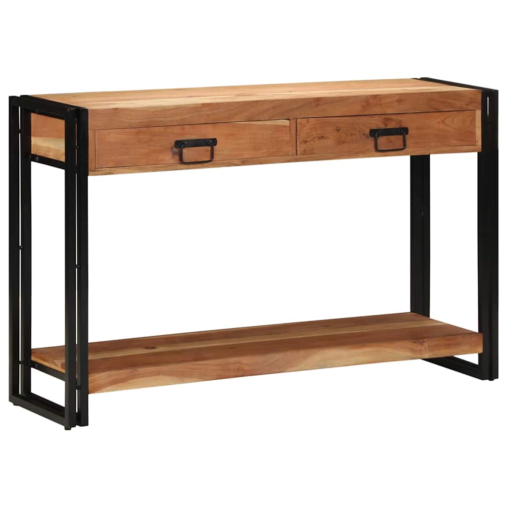 Konsolentisch Braun 120 x 33 x 75 cm Massivholz Akazie
