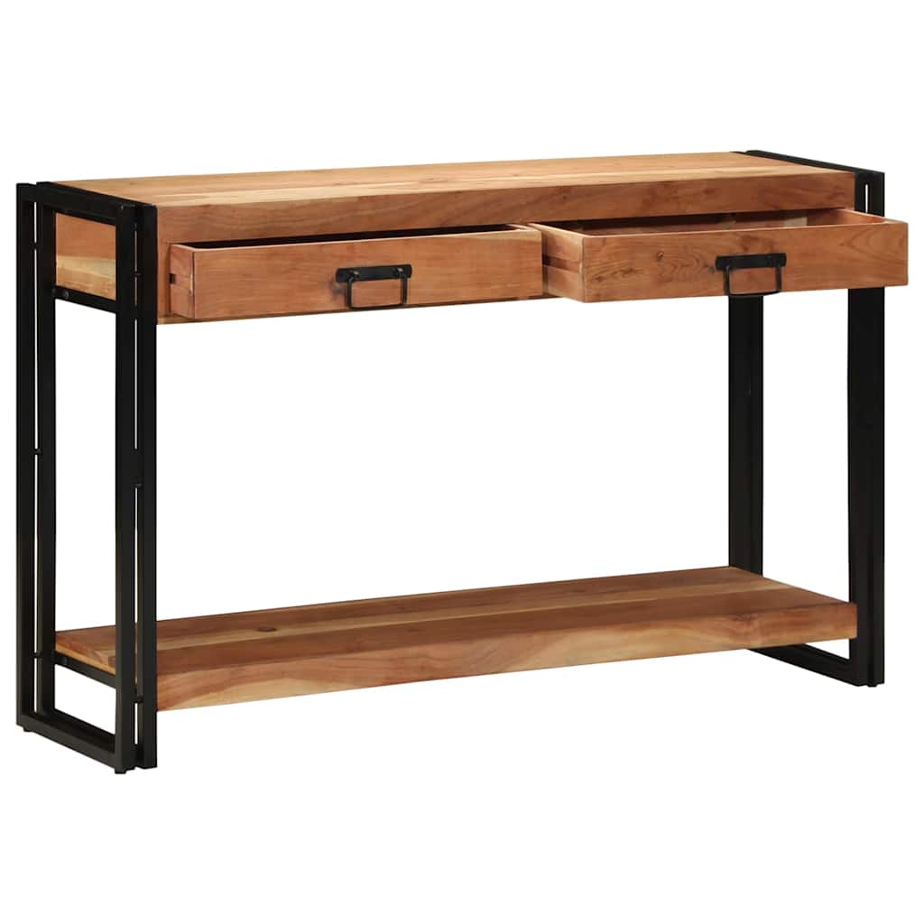 Konsolentisch Braun 120 x 33 x 75 cm Massivholz Akazie