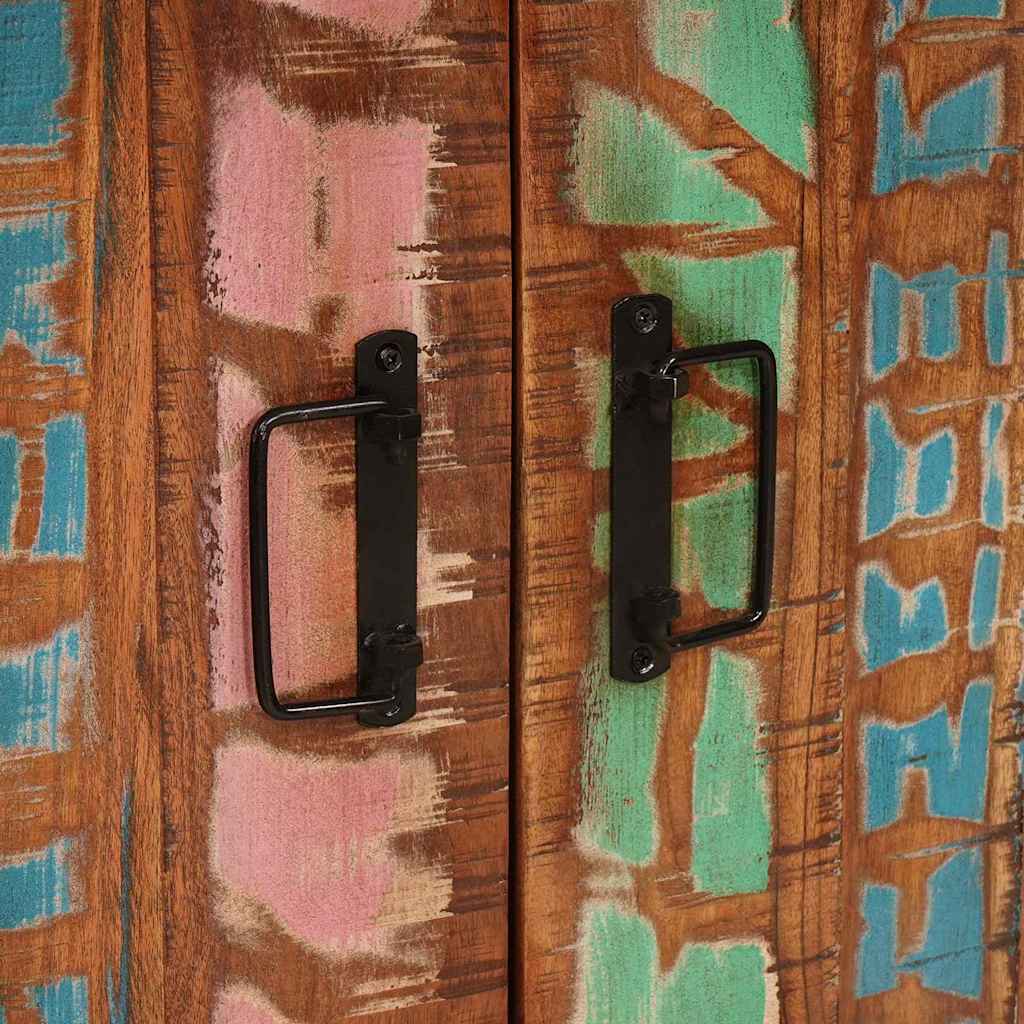 Nachttisch Mehrfarbig 38 x 33 x 58 cm Massives Altholz