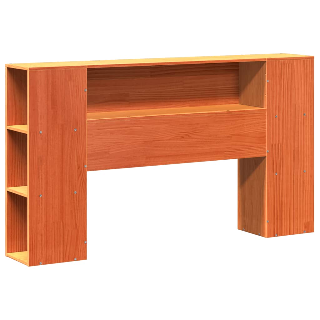 Massivholzbett ohne Matratze Wachsbraun 135x190 cm Massivholz