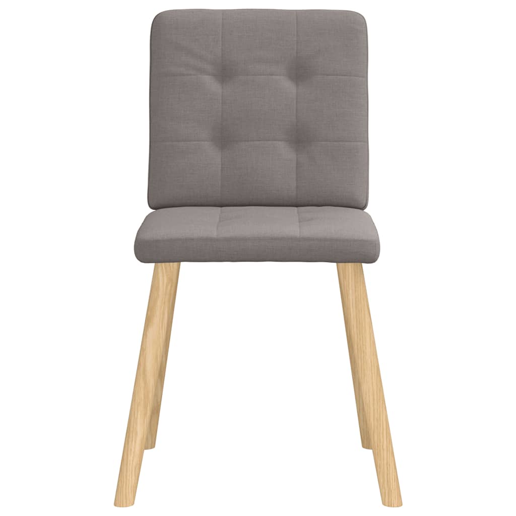 Esszimmerstühle 2 Stk. Taupe Stoff