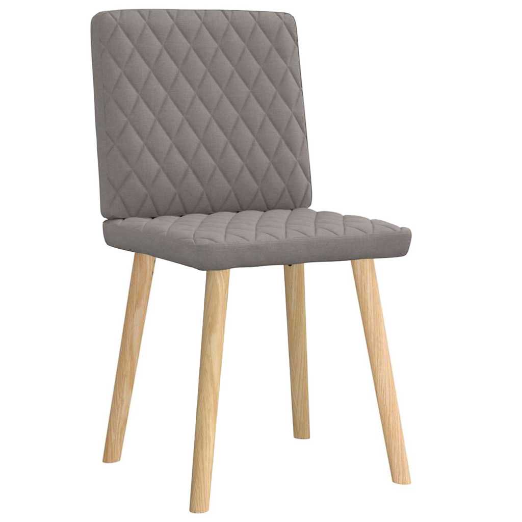 Esszimmerstühle 2 Stk. Taupe Stoff