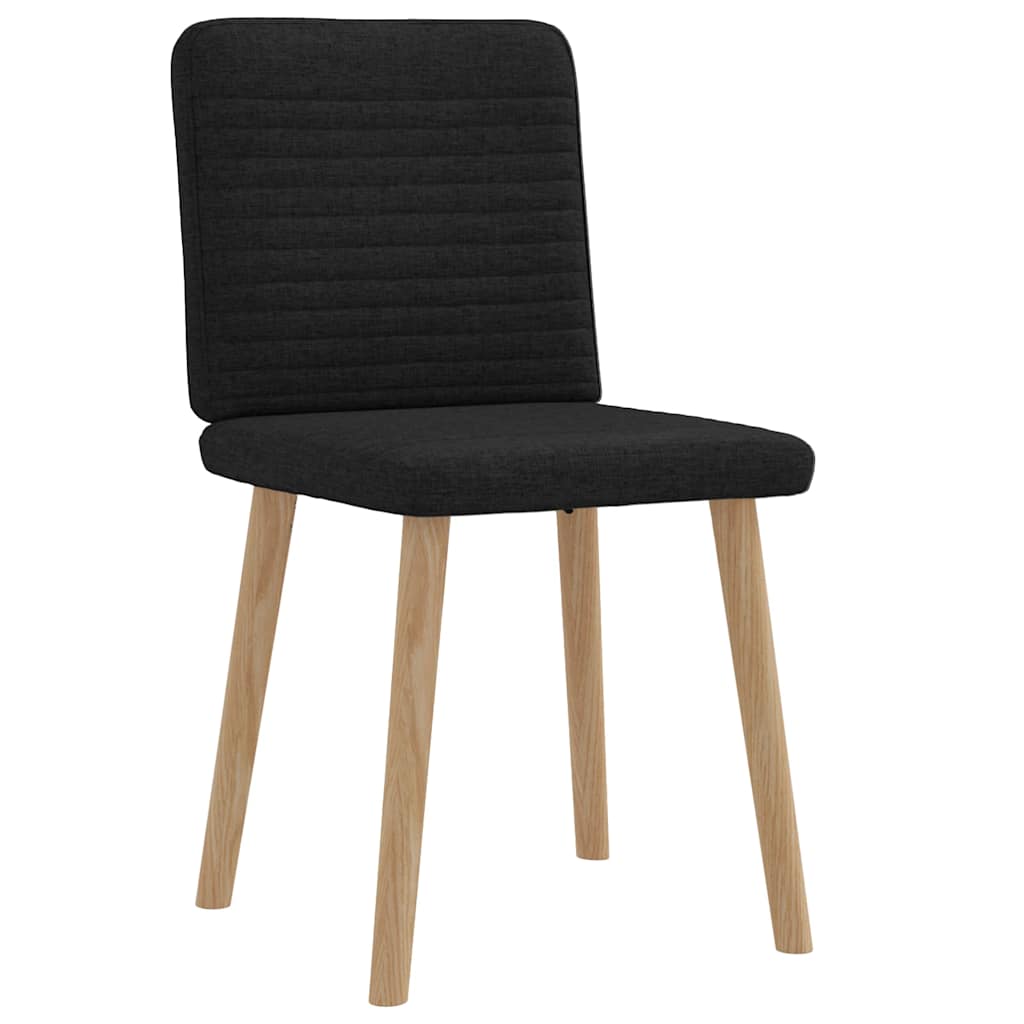 Esszimmerstühle 2 Stk. Schwarz Stoff