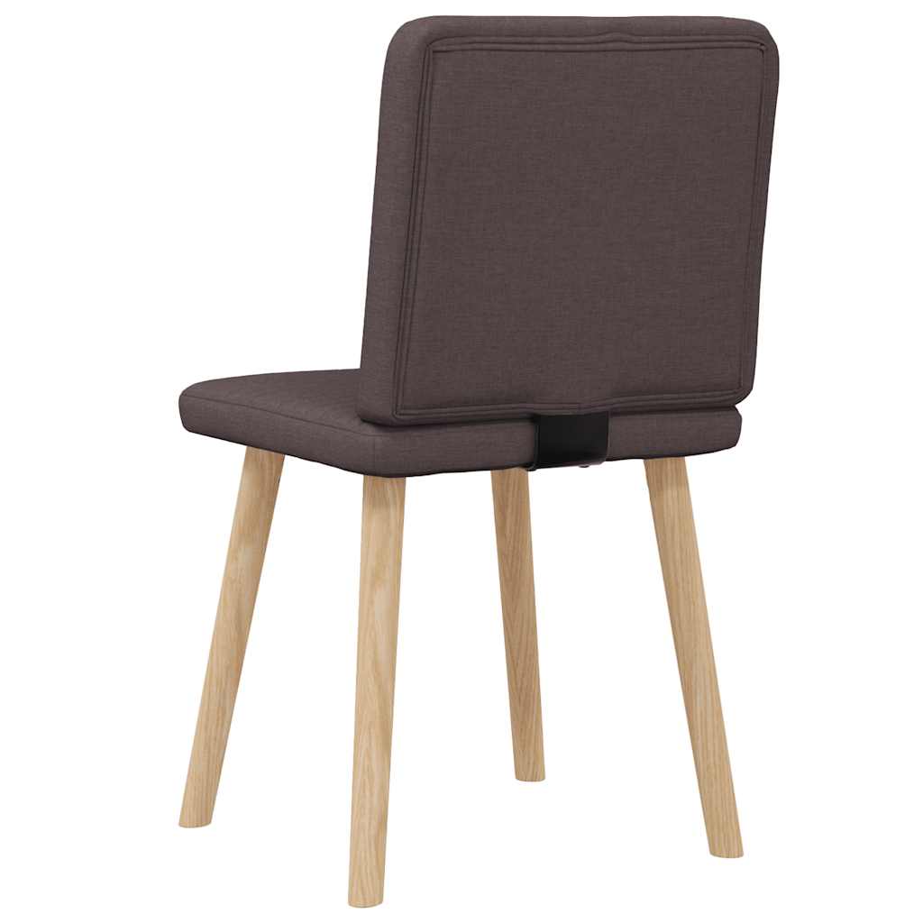 Esszimmerstühle 2 Stk. Dunkelbraun Stoff