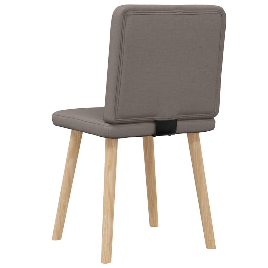 Esszimmerstühle 2 Stk. Taupe Stoff